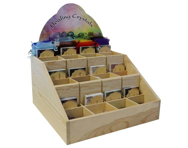 Healing Tumblestone Crystal Display Set