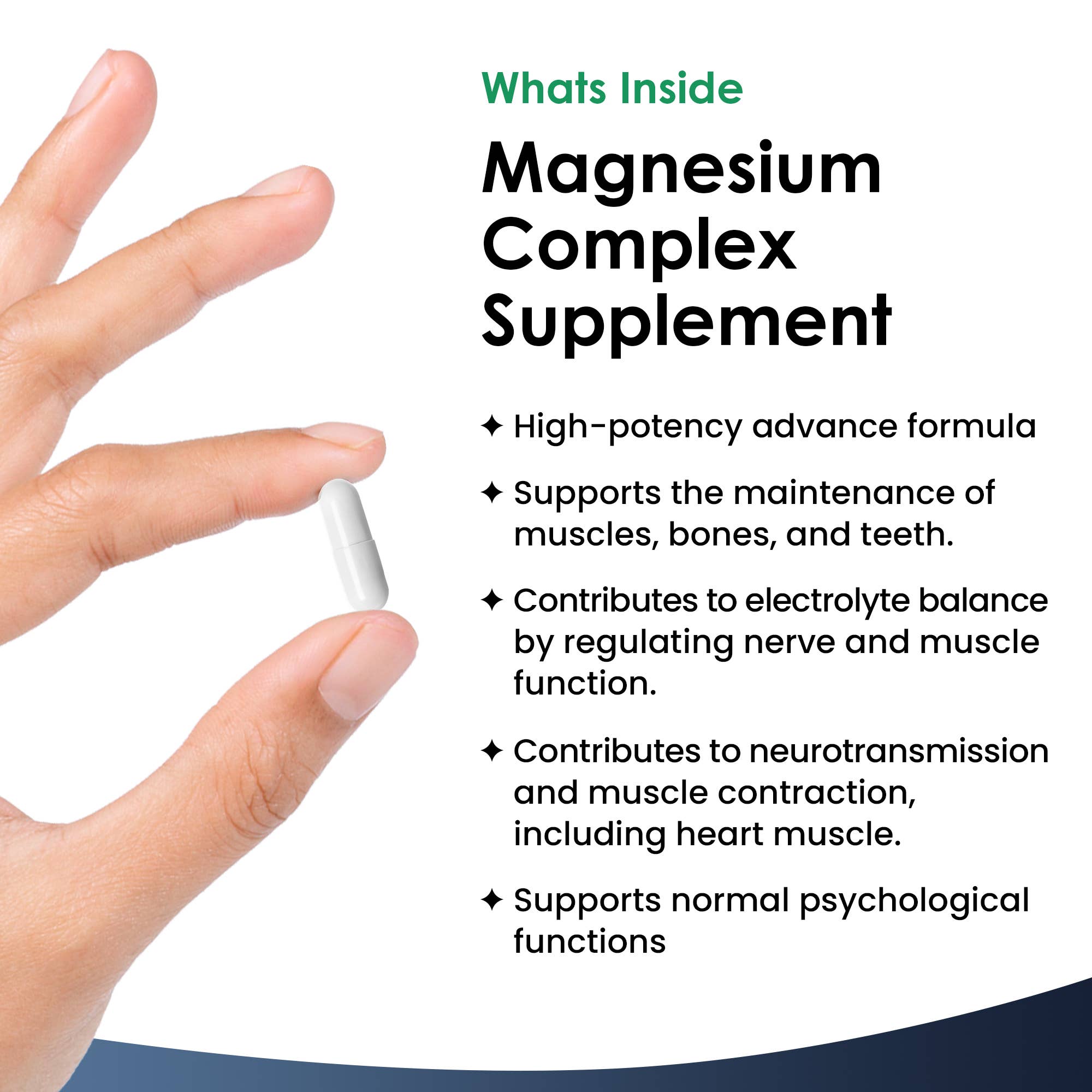 Magnesium Complex - 4 in 1 Magnesium Supplements 2000mg