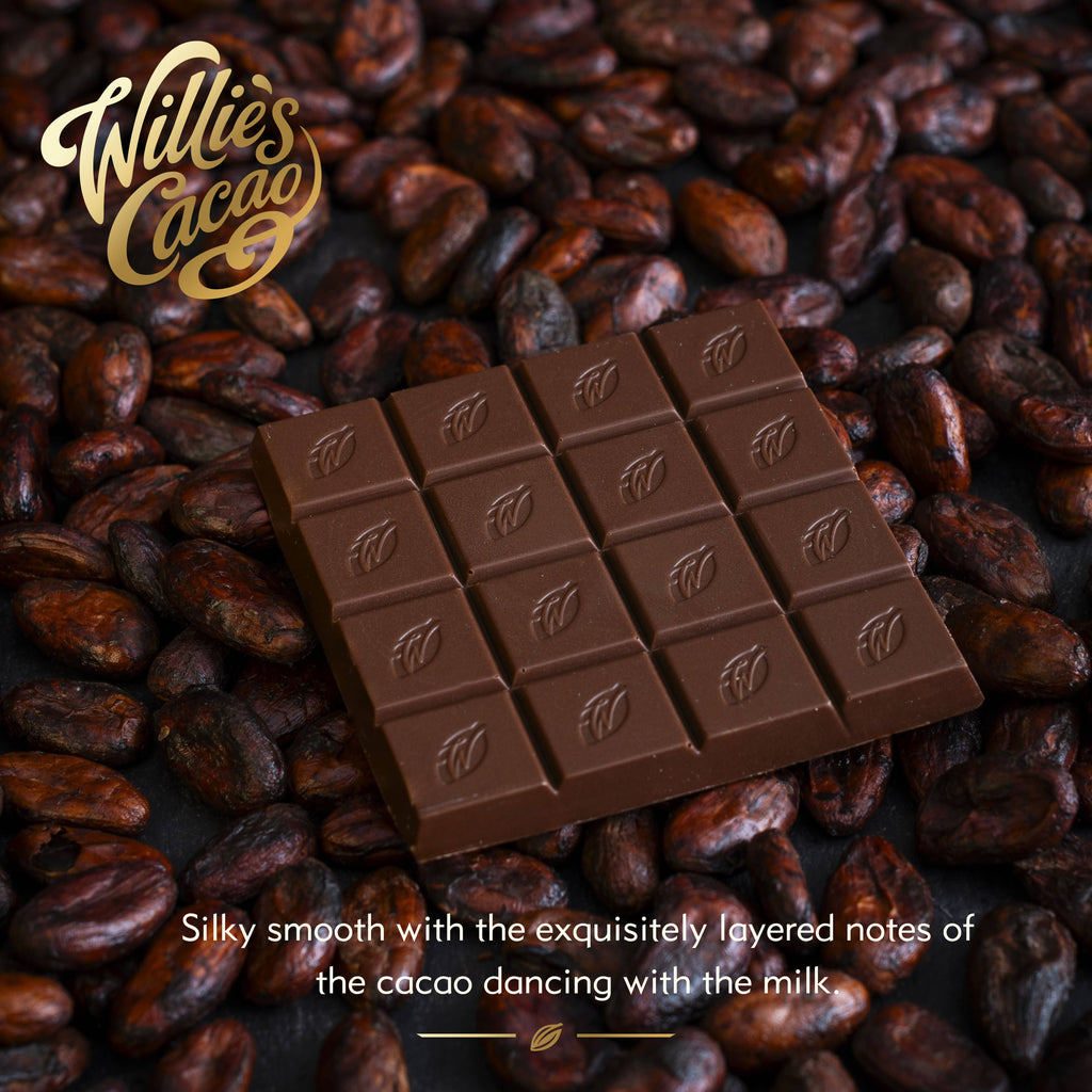 Milk of the Gods. Rio Caribe 44% milk chocolate. 50g bar