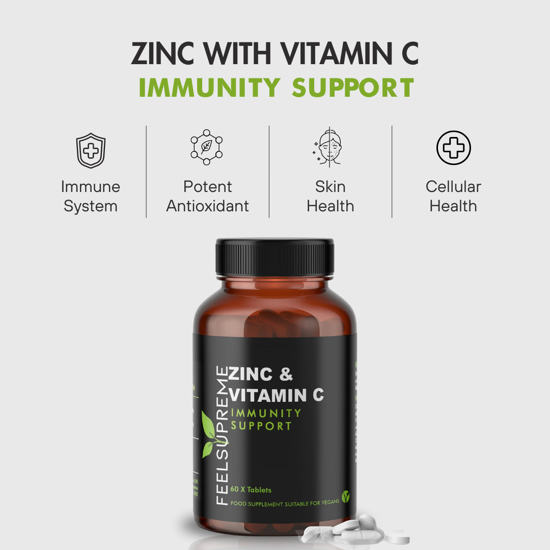 Zinc with Vitamin C | Immunity Support Supplement