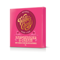 Raspberries & Cream. White chocolate w. raspberries 50g bar