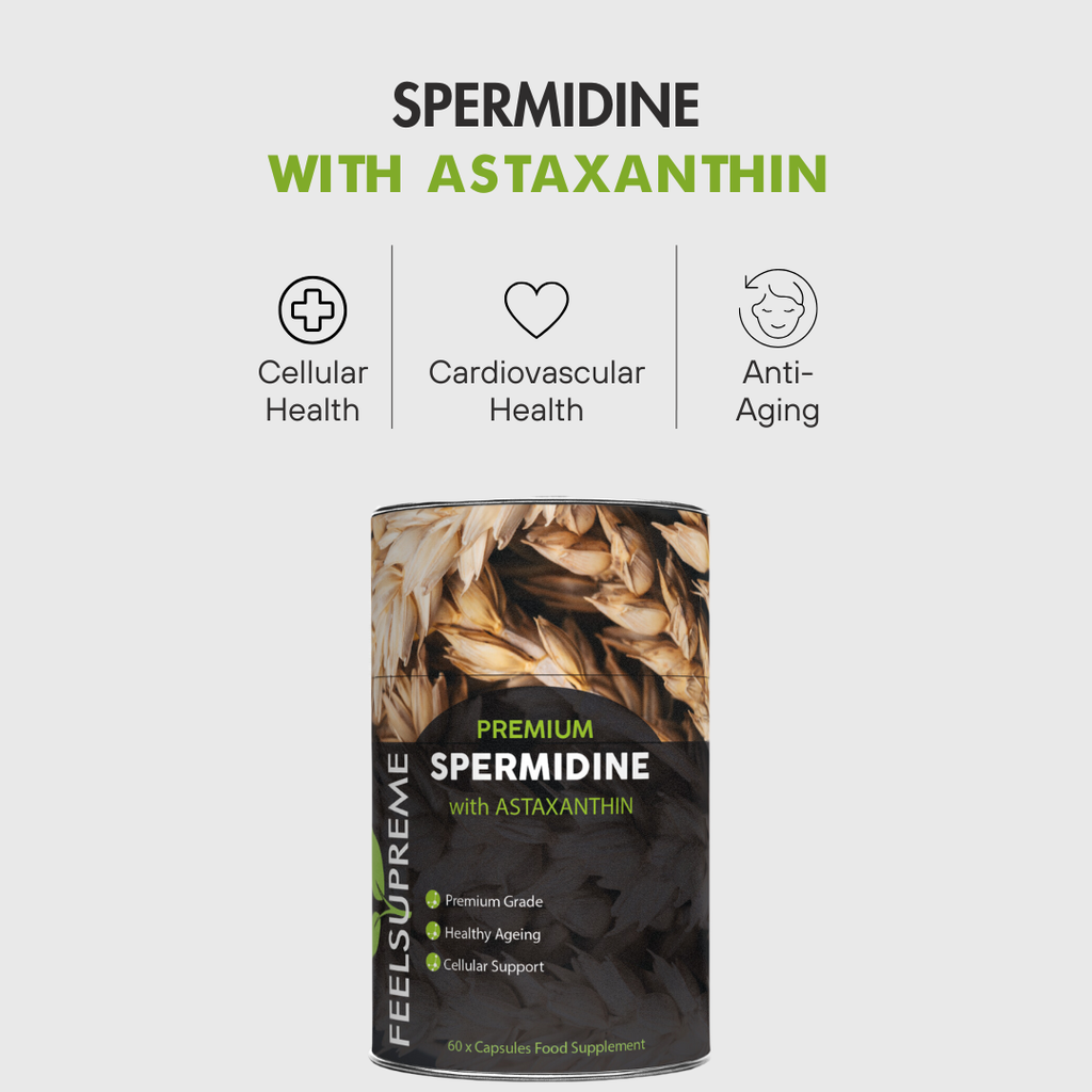 Spermidine with Astaxanthin | Anti Aging Natural Supplement