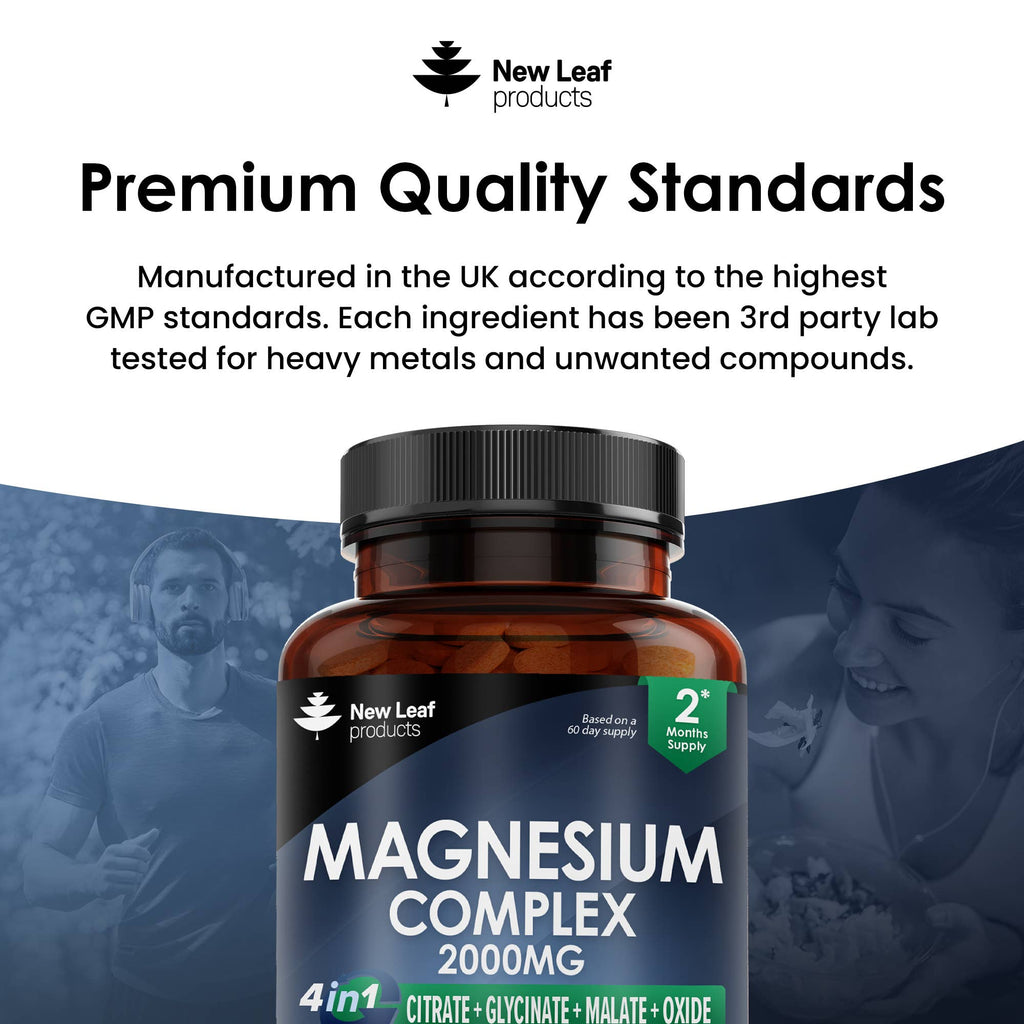 Magnesium Complex - 4 in 1 Magnesium Supplements 2000mg