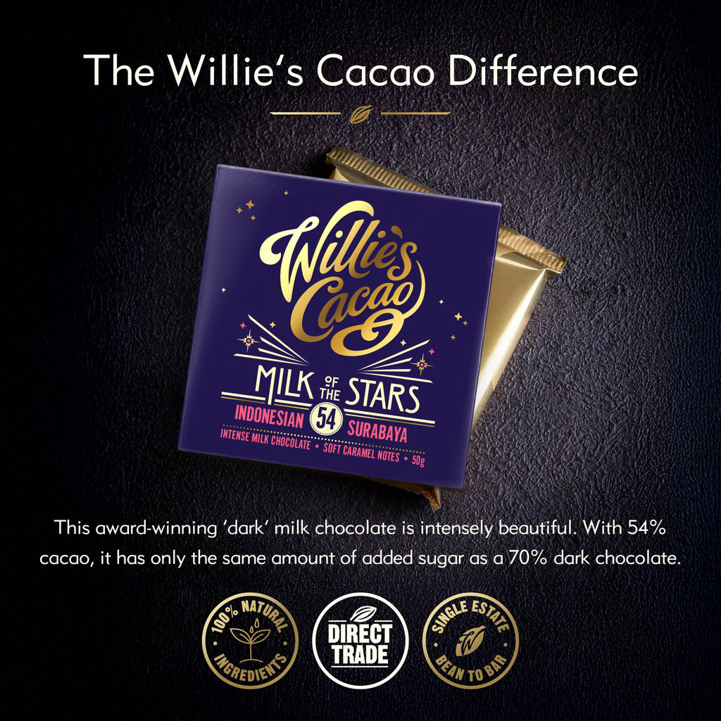 Milk of the Stars. Surabaya 54% milk chocolate. 50g bar