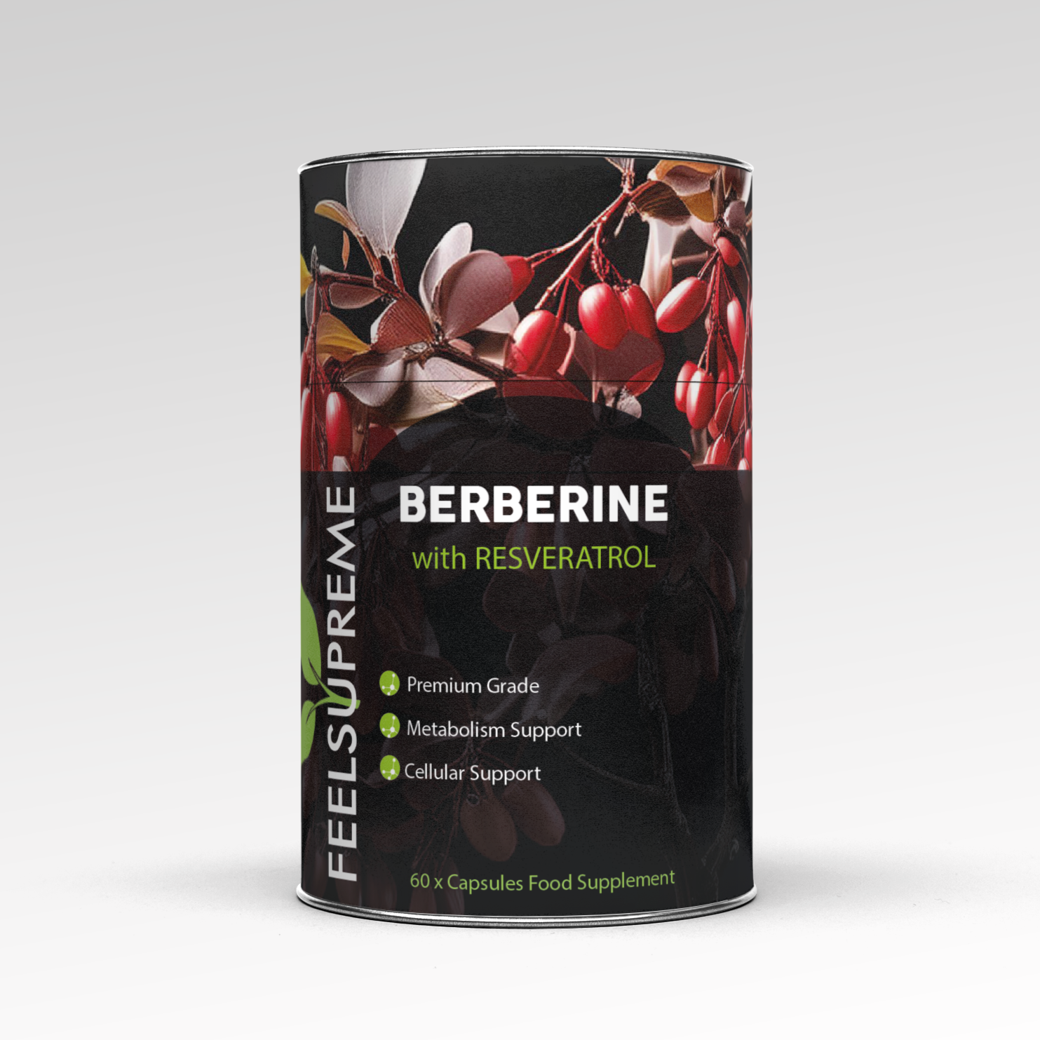 Berberine & Resveratrol Supplement | Metabolism & Longevity