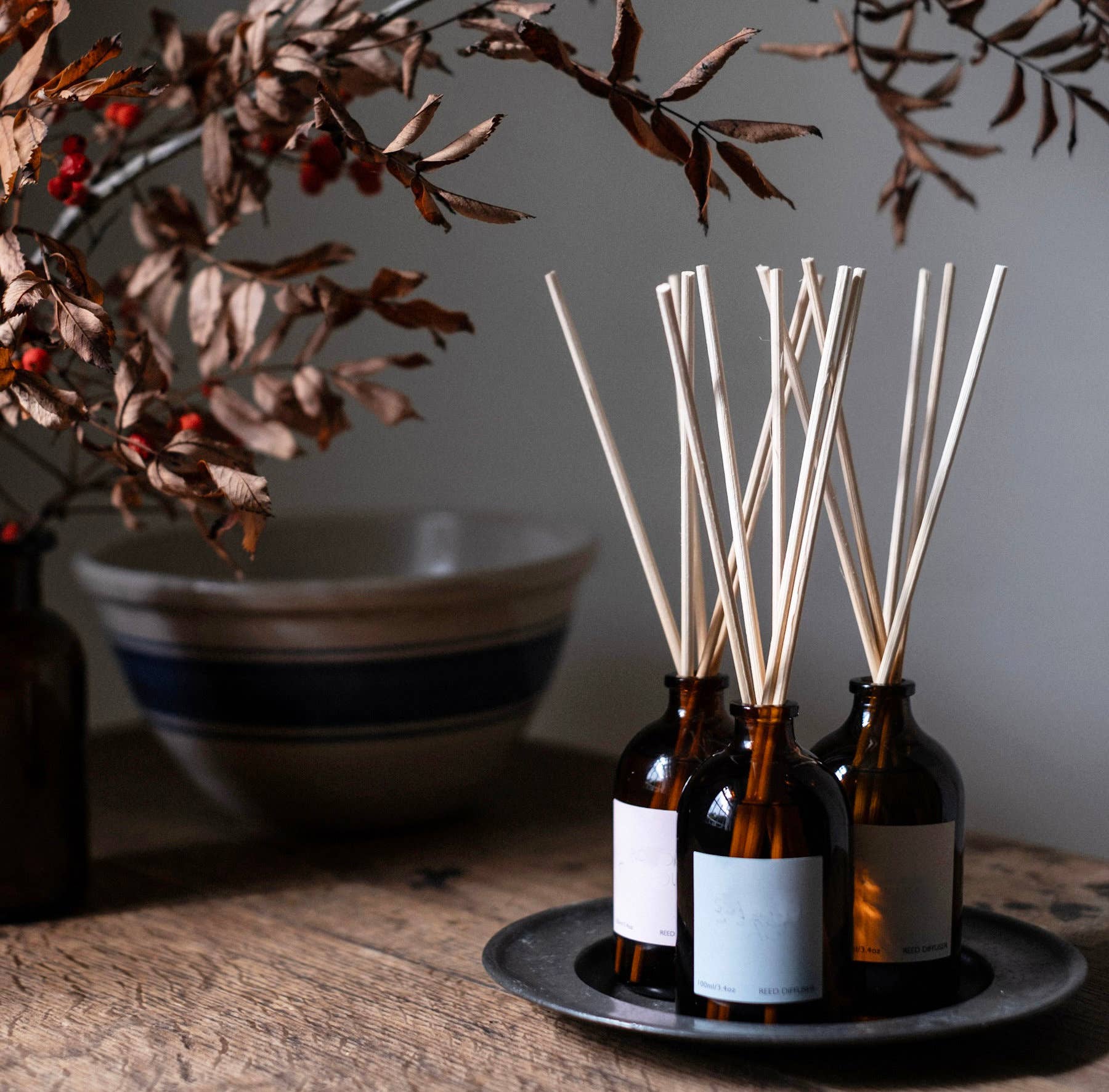 100ml Amber Reed Diffuser - Wellbeing Range