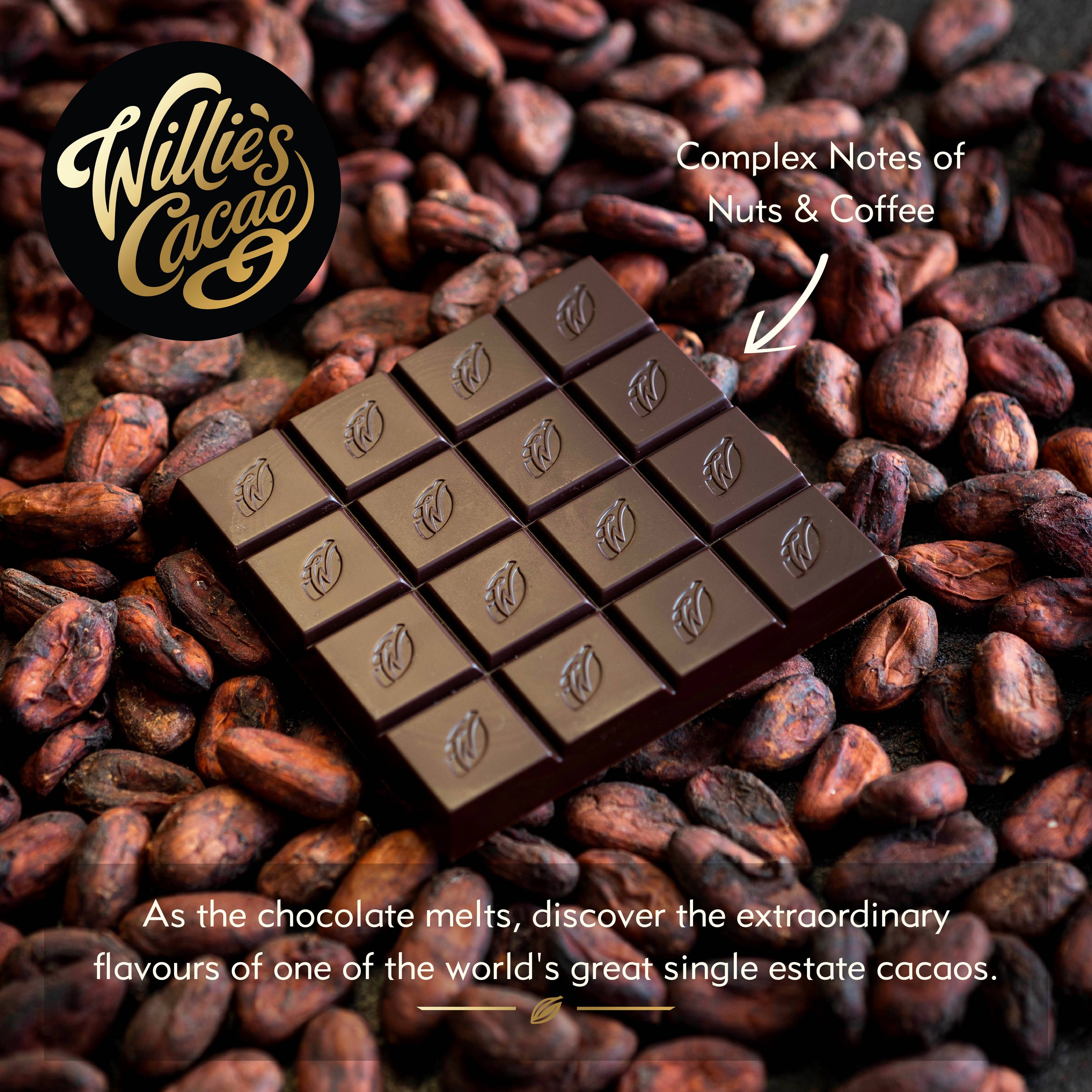 Rio Caribe 72% dark chocolate. Nutty notes. Vegan. 50g bar