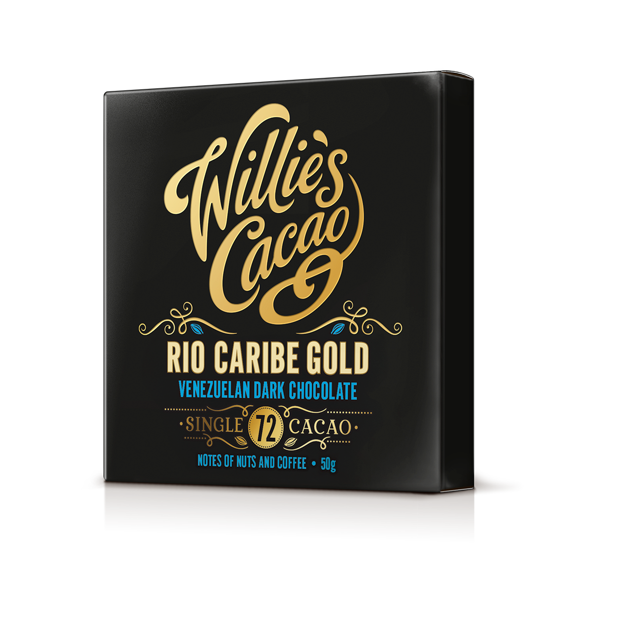 Rio Caribe 72% dark chocolate. Nutty notes. Vegan. 50g bar