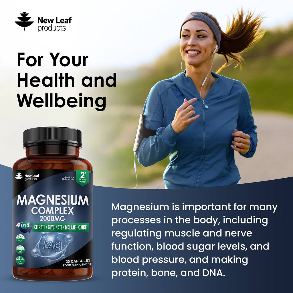 Magnesium Complex - 4 in 1 Magnesium Supplements 2000mg