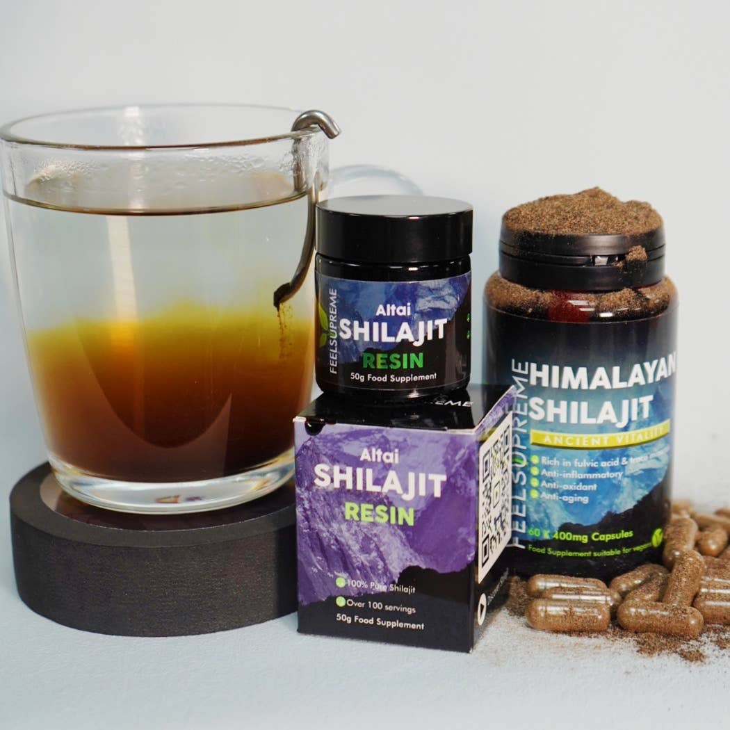Premium Altai Shilajit Resin 50g | Over 85% Fulvic Acid